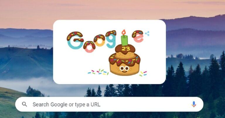 Hình ảnh bánh sinh nhật Google lần thứ 23 trên Google Doodle – Toàn cõi mạng được dịp chúc mừng