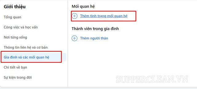 Chọn mối quan hệ khác