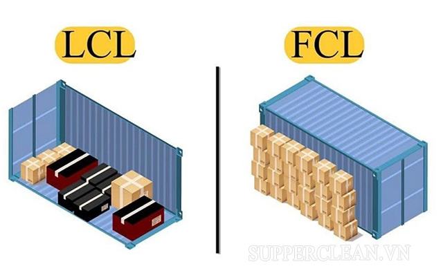 Hàng LCL khác với hàng FCL Hàng LCL khác với hàng FCL