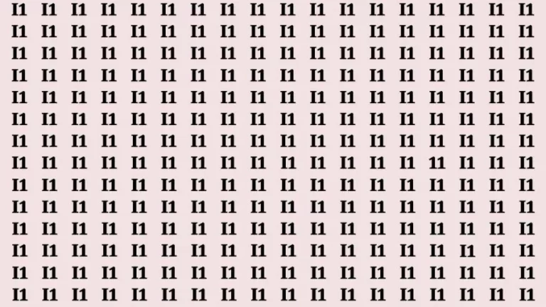 Brain Test: If you have Eagle Eyes Find the Number 11 in 15 Secs