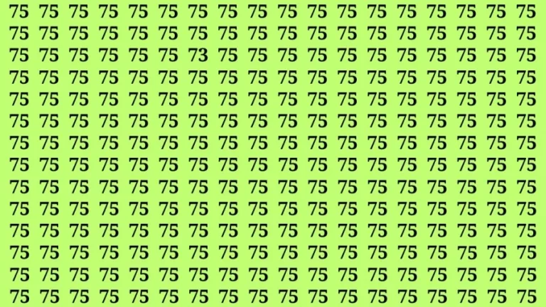 Observation Brain Test: If you have Sharp Eyes Find the number 73 in 20 Secs