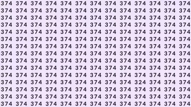 Optical Illusion Brain Test: If you have Eagle Eyes Find the number 324 among 524 in 18 Seconds?