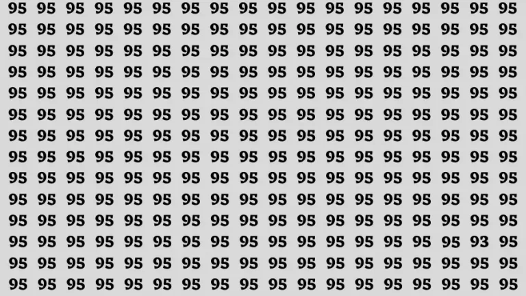 Observation Find it Out: If you have Sharp Eyes Find the number 93 in 20 Secs