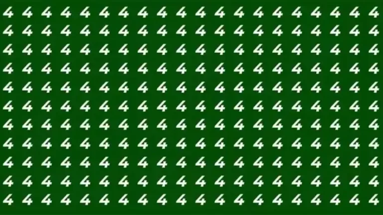 Optical Illusion Brain Test: If you have Sharp Eyes Find the number 9 among 4 in 12 Seconds?