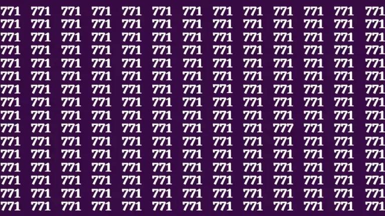 Observation Brain Test: If you have Eagle Eyes Find the Number 777 in 15 Secs