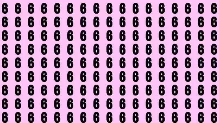 Optical Illusion Brain Test: If you have Eagle Eyes Find the number 9 among 6 in 7 Seconds?