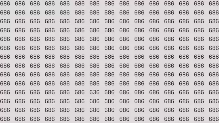 Optical Illusion Brain Test: If you have Eagle Eyes Find the number 663 among 668 in 15 Seconds?