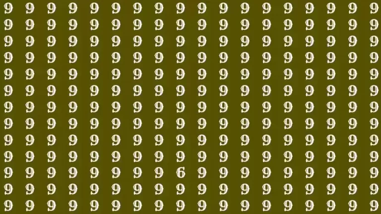 Observation Skill Test: If you have Eagle Eyes Find the number 6 among 9 in 15 Seconds?