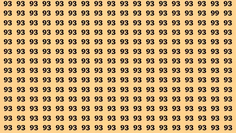 Brain Test: If you have Eagle Eyes Find the Number 99 in 15 Secs