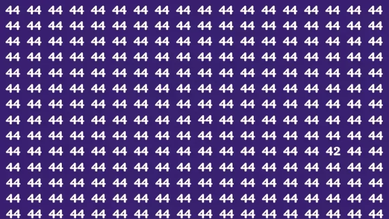 Observation Brain Challenge: If you have Hawk Eyes Find the Number 42 in 15 Secs