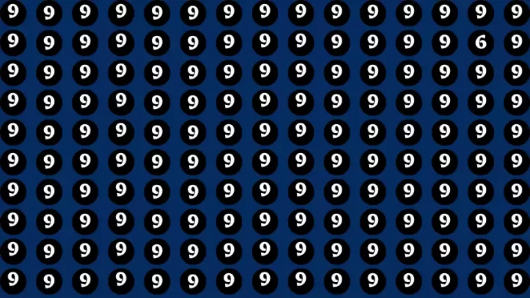 Observation Find it Out: If you have Sharp Eyes Find the number 6 among 9 in 20 Secs