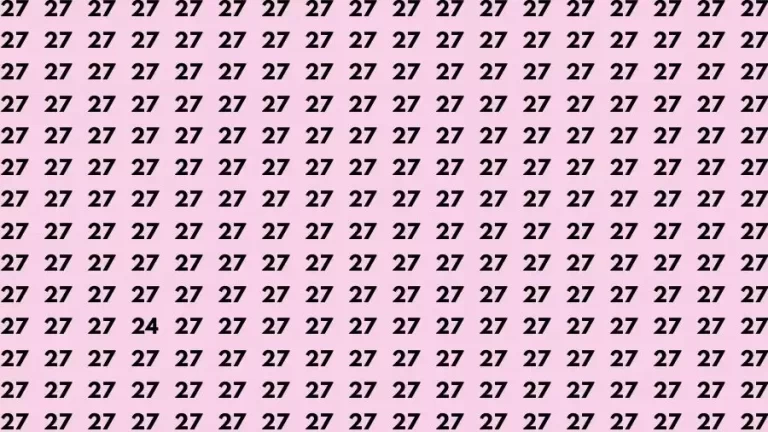 Optical Illusion Brain Test: If you have Eagle Eyes Find the Number 24 in 15 Secs