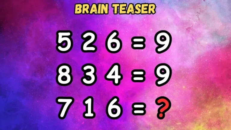 Brain Teaser: Can you Find the Missing Number? Hard Puzzle