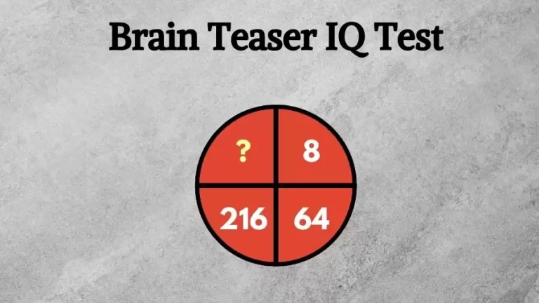 Brain Teaser: Find the Missing Number in this Circle Math Puzzle