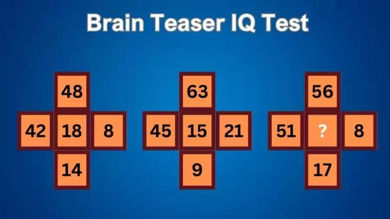 Brain Teaser IQ Test: Solve and Find the Missing Number in this Maths Puzzle