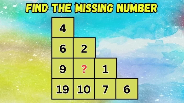 Brain Teaser Math Puzzle: Can You Find The Missing Number in 20 Secs?