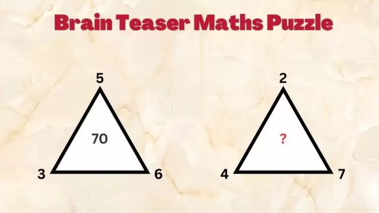 Brain Teaser Maths Puzzle: Find the Missing Number Within 30 Secs