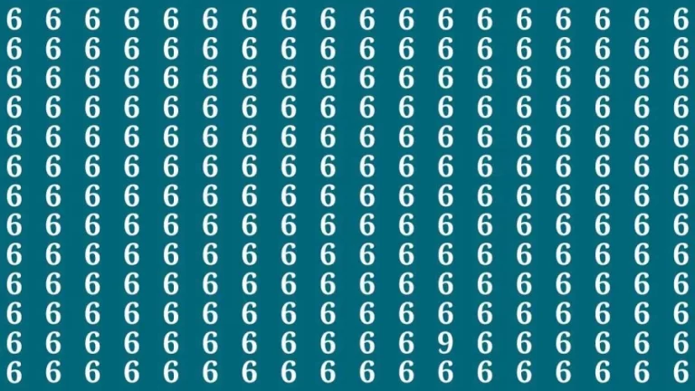 Brain Test: If you have Eagle Eyes Find the Number 9 among 6 in 15 Secs