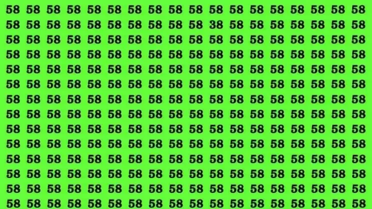 If you have Hawk Eyes Find the Number 38 among 58 in 12 Secs | Observation Skills Test