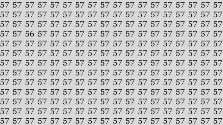 If you have Hawk Eyes find the Number 56 among 57 in 10 Seconds. Optical Illusion Challenge