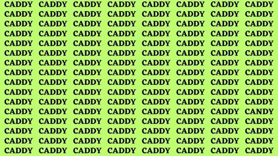 Observation Brain Test: If you have Eagle Eyes Find the word Candy in 15 Secs