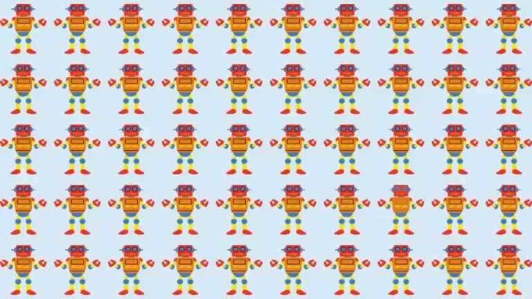 Observation Skills Test: Can you find the Odd Robot in 10 Seconds?