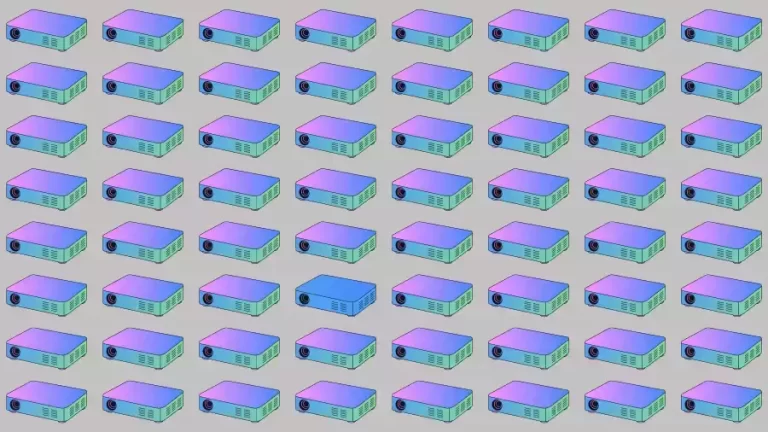 Optical Illusion Brain Test: Can you find the Odd Projector in 10 Seconds?