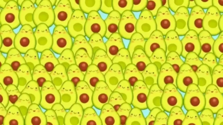 Optical Illusion Eye Test: There is an Avocado With a Heart Shaped Pit. If You Have Sharp Eyes Spot It in 10 Seconds