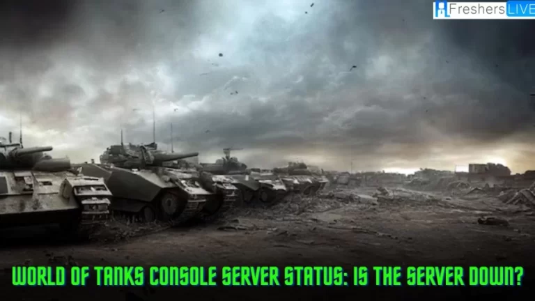 World of Tanks Console Server Status: Is the Server Down?