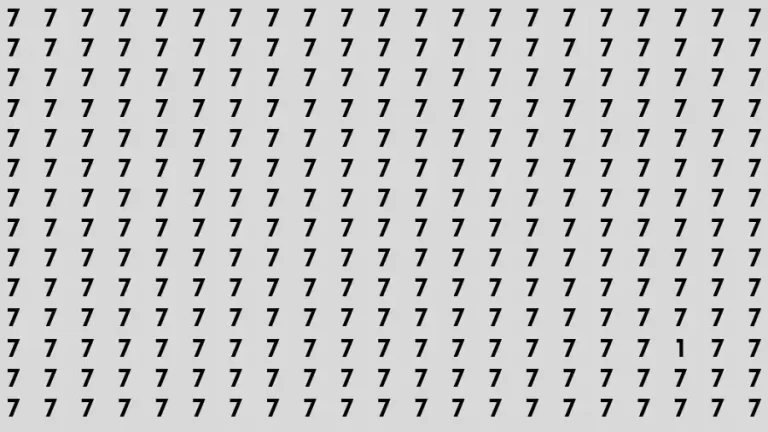 Optical Illusion Brain Challenge: If you have Hawk Eyes Find the Number 1 in 15 Secs