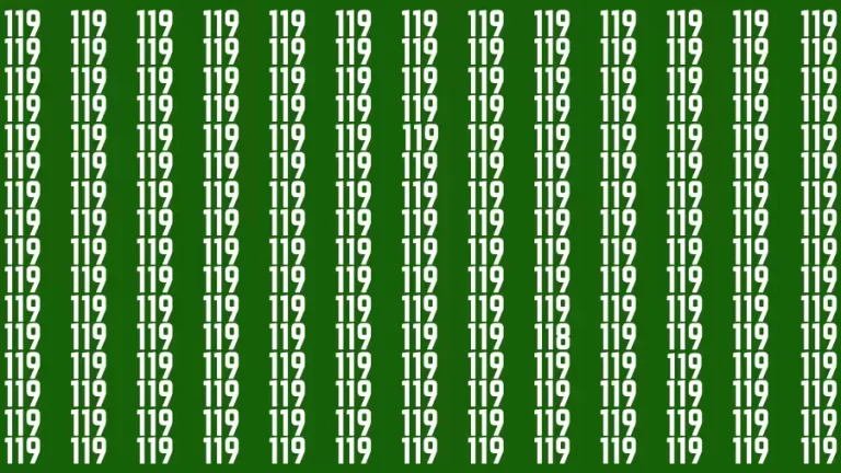 Observation Brain Challenge: If you have Hawk Eyes Find the Number 118 in 15 Secs