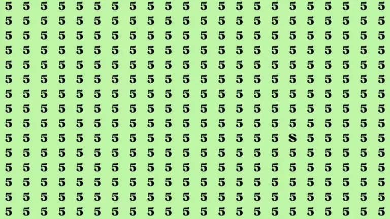 Optical Illusion Brain Test: If you have Sharp Eyes Find the Letter S in 20 Secs