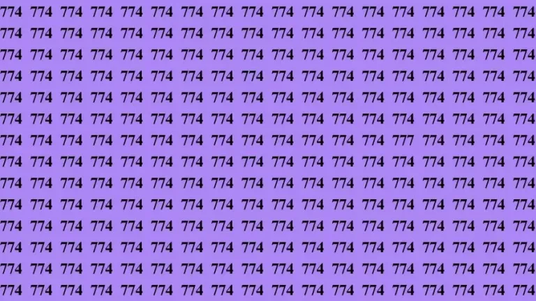 Optical Illusion Brain Test: If you have Sharp Eyes Find the number 777 in 20 Secs