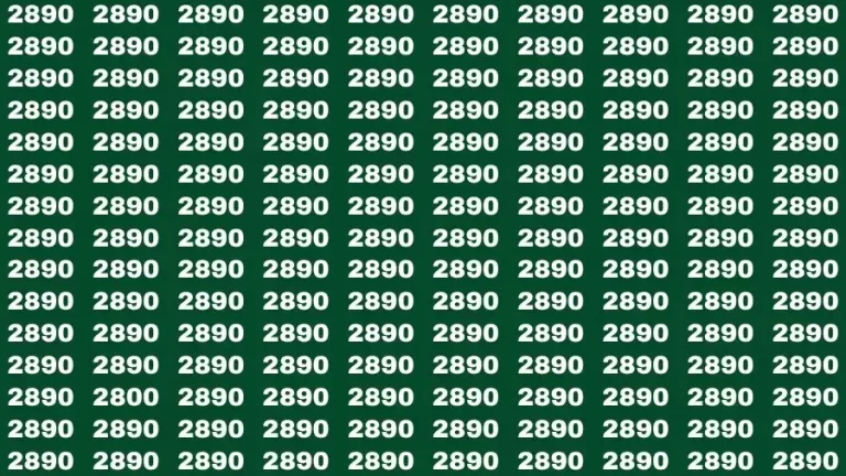 Optical Illusion Brain Test: If you have Sharp Eyes Find the number 2800 in 20 Secs