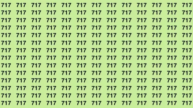 Optical Illusion Brain Challenge: If you have Hawk Eyes Find the Number 777 in 15 Secs