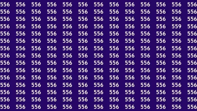 Optical Illusion Brain Challenge: If you have Hawk Eyes Find the Number 559 in 15 Secs