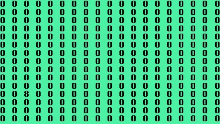 Optical Illusion Brain Challenge: If you have Hawk Eyes Find the Number 8 in 15 Secs