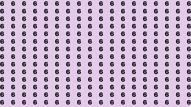 Optical Illusion Brain Test: If you have Eagle Eyes Find the Number 8 in 15 Secs