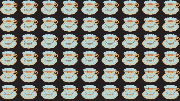 Optical Illusion Brain Test: If you have Eagle Eyes find the Odd Cup in 8 Seconds