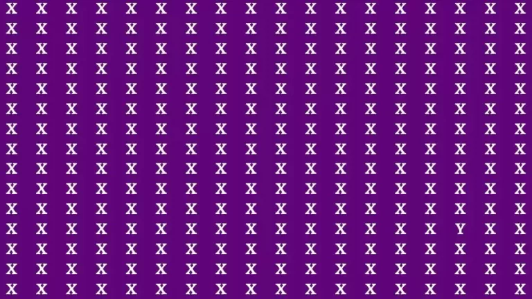 Optical Illusion Brain Test: If you have Eagle Eyes Find the Letter Y among X in 15 Secs