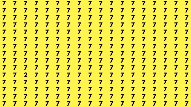 Optical Illusion Brain Challenge: If you have Hawk Eyes Find the Number 2 in 15 Secs