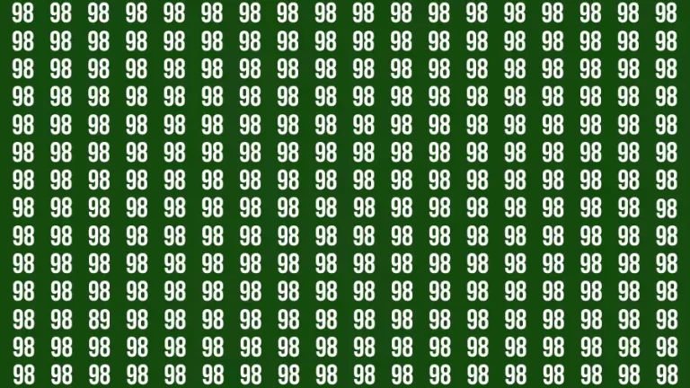 Test Visual Acuity: If you have Eagle Eyes Find the Number 89 in 15 Secs