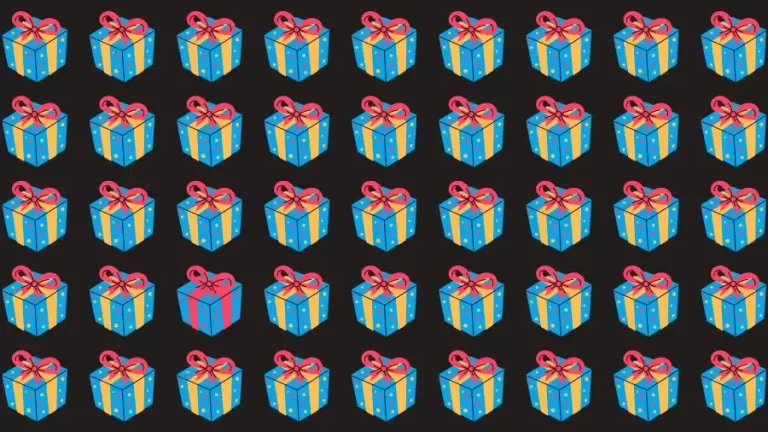 Optical Illusion Challenge: If you have Eagle Eyes find the Odd Gift in 15 Seconds