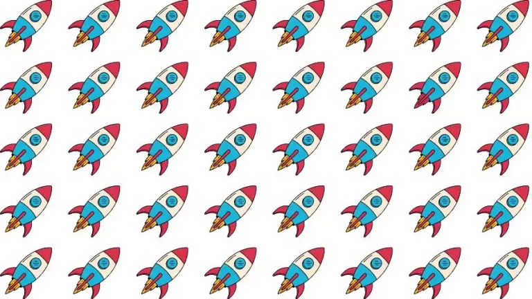 Optical Illusion Challenge: If you have Eagle Eyes find the Odd Rocket in 15 Seconds