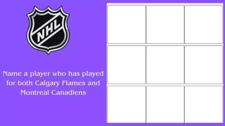 Name a player who has played for both Calgary Flames and Montreal Canadiens