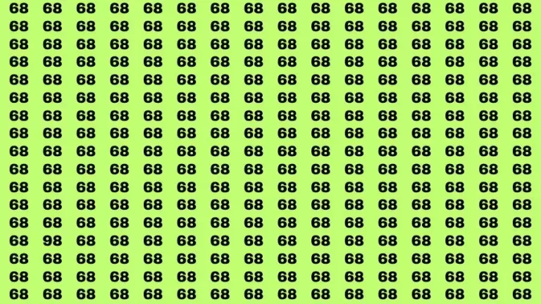 Observation Brain Challenge: If you have Eagle Eyes Find the number 98 in 12 Secs