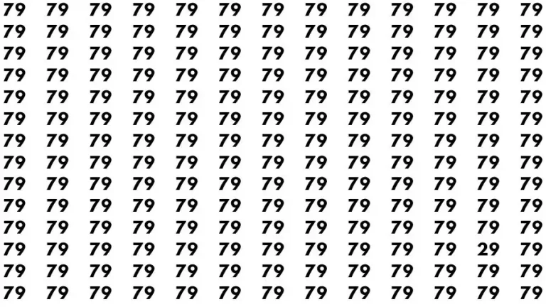 Observation Skill Test: If you have Eagle Eyes Find the Number 29 in 10 Secs