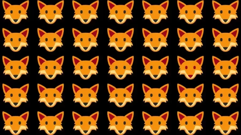 Observation Skill Test: If you have Eagle Eyes Find the Odd Fox in 20 Secs