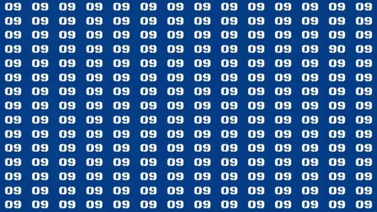 Optical Illusion Brain Challenge: If you have 50/50 Vision Find the number 90 in 12 Secs