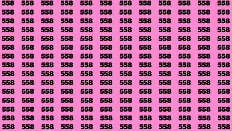 Observation Brain Challenge: If you have Hawk Eyes Find the Number 568 in 15 Secs